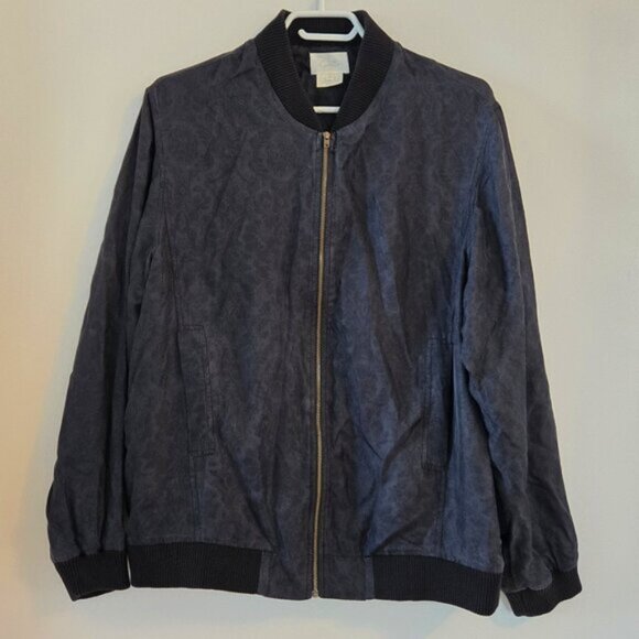 RARE! Camilla Midnight Meeting Mens Bomber Jacket Size Small b150e - Picture 7 of 11